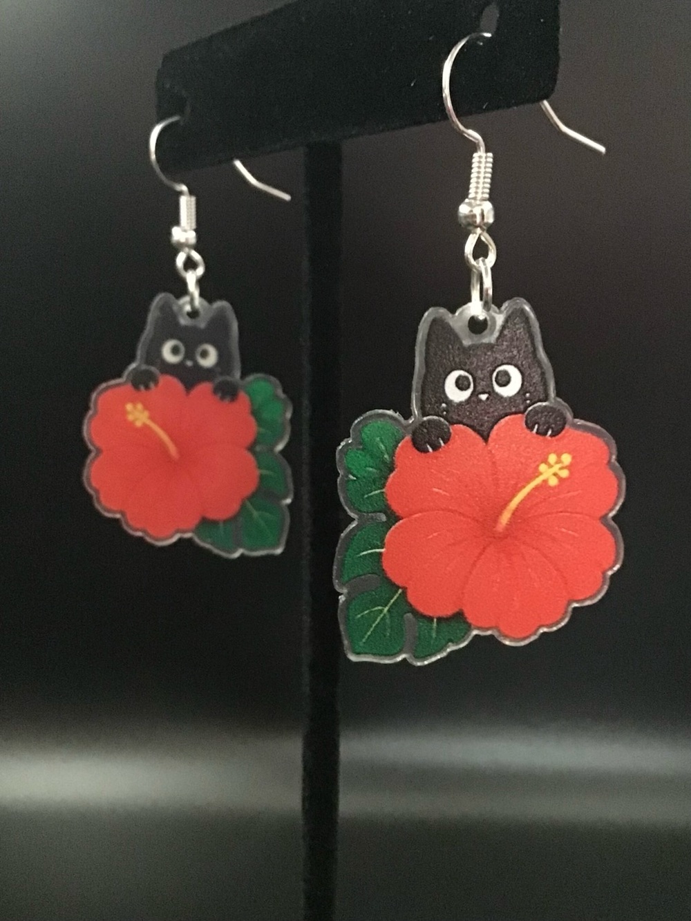Flower Cats 9 Earrings